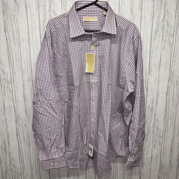 Mens Size 17 1/2 34-35 Michael Kors Slim Fit Button Down Shirt NWT - Picture 1 of 5